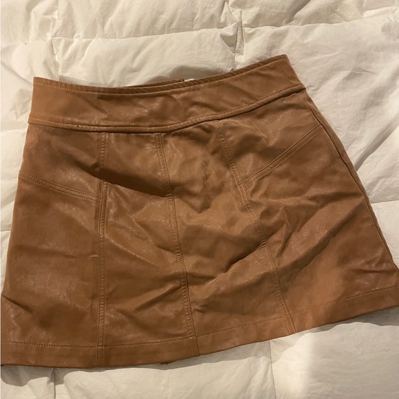 Free People Camel Wrap Skirt - Picture 2 of 3